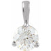 Lab-Grown Diamond Solitaire Pendant - Style 23559