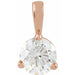 Lab-Grown Diamond Solitaire Pendant - Style 23559