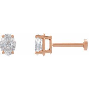 Ladies Natural Diamond Earring (Vs, G-H) — 14K Rose Gold