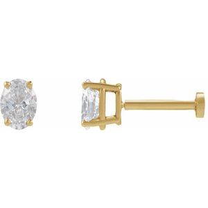 Ladies Natural Diamond Earring (Vs, G-H) — 14K Yellow Gold
