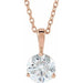 Lab-Grown Diamond Solitaire Necklace - Style 23559
