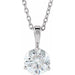 Lab-Grown Diamond Solitaire Necklace - Style 23559