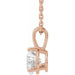 Lab-Grown Diamond Solitaire Necklace - Style 23559
