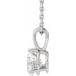 Lab-Grown Diamond Solitaire Necklace - Style 23559
