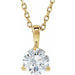 Lab-Grown Diamond Solitaire Necklace - Style 23559