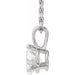 Lab-Grown Diamond Solitaire Necklace - Style 23559