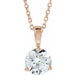 Lab-Grown Diamond Solitaire Necklace - Style 23559