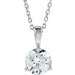 Lab-Grown Diamond Solitaire Necklace - Style 23559
