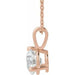 Lab-Grown Diamond Solitaire Necklace - Style 23559