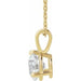 Lab-Grown Diamond Solitaire Necklace - Style 23559
