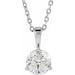 Lab-Grown Diamond Solitaire Necklace - Style 23559
