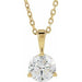 Lab-Grown Diamond Solitaire Necklace - Style 23559