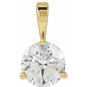 Lab-Grown Diamond Solitaire Pendant - Style 23559
