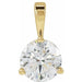 Lab-Grown Diamond Solitaire Pendant - Style 23559