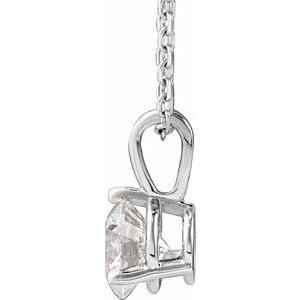 Lab-Grown Diamond Solitaire Necklace - Style 23559
