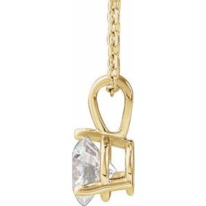 Lab-Grown Diamond Solitaire Necklace - Style 23559