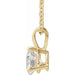 Lab-Grown Diamond Solitaire Necklace - Style 23559