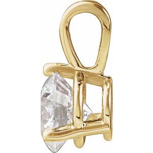 Lab-Grown Diamond Solitaire Pendant - Style 23559