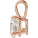 Lab-Grown Diamond Solitaire Pendant - Style 23559