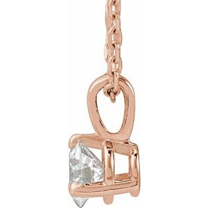 Lab-Grown Diamond Solitaire Necklace - Style 23559