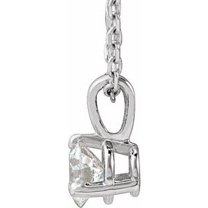 Lab-Grown Diamond Solitaire Necklace - Style 23559