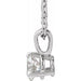Lab-Grown Diamond Solitaire Necklace - Style 23559