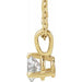 Lab-Grown Diamond Solitaire Necklace - Style 23559