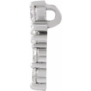 Lab-Grown Diamond Cross Pendant - Style R42309