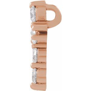 Lab-Grown Diamond Cross Pendant - Style R42309