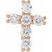 Lab-Grown Diamond Cross Pendant - Style R42309
