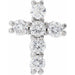 Lab-Grown Diamond Cross Pendant - Style R42309