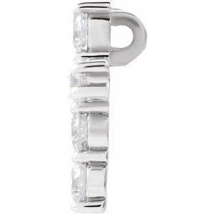 Lab-Grown Diamond Cross Pendant - Style R42309