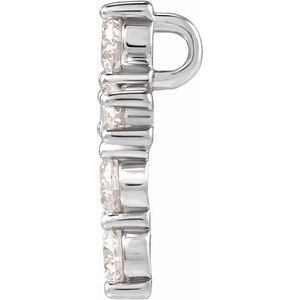 Lab-Grown Diamond Cross Pendant - Style R42309
