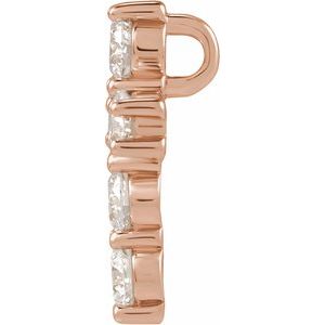 Lab-Grown Diamond Cross Pendant - Style R42309