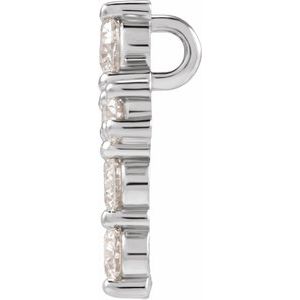 Lab-Grown Diamond Cross Pendant - Style R42309