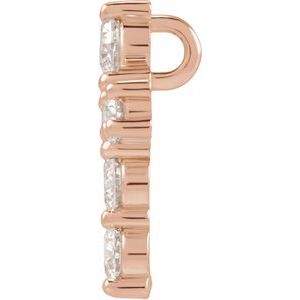 Lab-Grown Diamond Cross Pendant - Style R42309