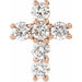 Lab-Grown Diamond Cross Pendant - Style R42309
