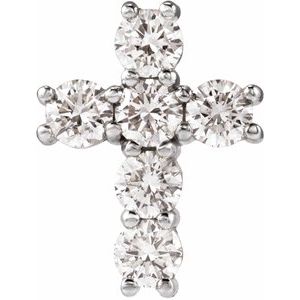 Lab-Grown Diamond Cross Pendant - Style R42309