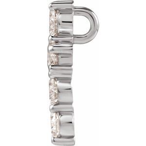 Lab-Grown Diamond Cross Pendant - Style R42309
