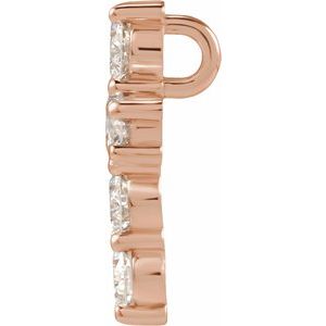 Lab-Grown Diamond Cross Pendant - Style R42309