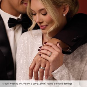 Lab-Grown Diamond Round 3-Prong Cocktail-Style Stud Earrings