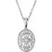 Ladies Natural Diamond Necklace (I2, H+) — Sterling Silver