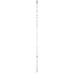 Lab-Grown Diamond Bezel-Set Link Bracelet