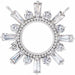 Ladies Natural Diamond Necklace Center (Si2-Si3, Ghi) — 14K White Gold
