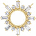 Ladies Natural Diamond Necklace Center (Si2-Si3, Ghi) — 14K Yellow Gold