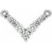 Ladies Natural Diamond Necklace Center (I1, G-H) — 14K White Gold