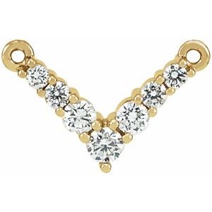 Ladies Natural Diamond Necklace Center (I1, G-H) — 14K Yellow Gold