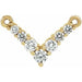 Ladies Natural Diamond Necklace Center (I1, G-H) — 14K Yellow Gold