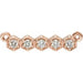 Ladies Natural Diamond Necklace Center (I1, G-H) — 14K Rose Gold