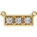 Ladies Natural Diamond Necklace Center (I1, G-H) — 14K Yellow Gold